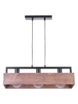 Lampa wisząca sklejka loft brąz DAKOTA 3 31746