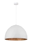 Lampa wisząca DIAMENT biało-miedziany L 31370