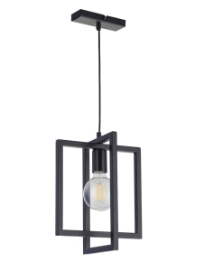 Lampa wisząca geometryczna loft czarna EDEN 1 32231