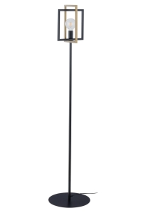 Lampa podłogowa industrialna czarno-złota EDEN 50253