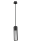Lampa wisząca druciana tuba czarna Fobia 1 33447