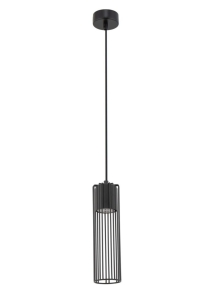 Lampa wisząca druciana tuba czarna Fobia 1 33447