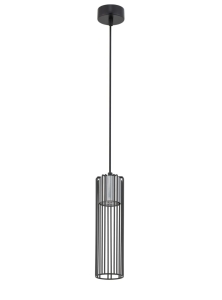Lampa wisząca druciana tuba srebrna Fobia 1 33448