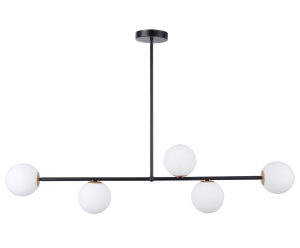 Lampa sufitowa kule czarna GAMA 5 33186