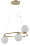 Lampa wisząca kule ring złoto-beżowa GAMA KOŁO 3 33380
