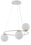 Lampa wisząca kule ring biała GAMA KOŁO 3 33384