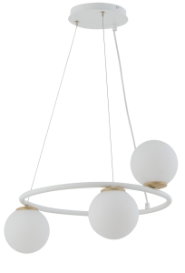 Lampa wisząca kule ring biała GAMA KOŁO 3 33384