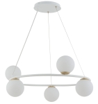 Lampa wisząca kule ring biała GAMA KOŁO 5 33385
