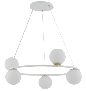 Lampa wisząca kule ring biała GAMA KOŁO 5 33385