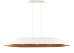 Lampa wisząca z żywicy biało-miedziana Gondola L 40638