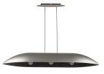 Lampa wisząca z żywicy srebrno-czarna Gondola L 40642