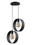 Lampa wisząca koła okręgi czarna HAPPY 2 32281