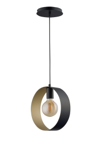 Lampa wisząca koło czarno-złota HAPPY 1 32283