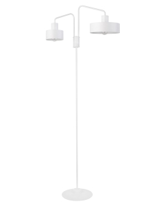Lampa podłogowa loftowa metalowa biała JUMBO 50107