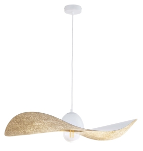 Lampa wisząca kapelusz biało-złota KAPELLO L  ø 76cm 32338