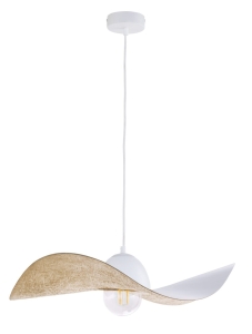 Lampa wisząca kapelusz biało-złota KAPELLO M ø 55cm 32345