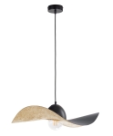 Lampa wisząca kapelusz czarno-złota KAPELLO M ø 55cm 32347