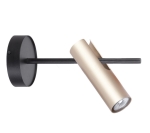 Kinkiet na wysięgniku czarno-złoty Sigma Lighting LEDA 1 33108