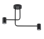 Lampa sufitowa nowoczesna czarna LUIS 2 33418