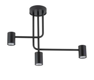 Lampa sufitowa nowoczesna czarna LUIS 3 33420