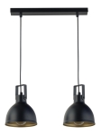 Lampa wisząca loftowa czarno-złota MARS 2 32258