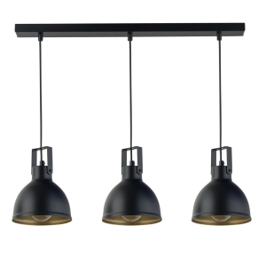 Lampa wisząca loftowa czarno-złota  MARS 3 32262