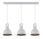 Lampa wisząca loftowa biało-złota MARS 3 32263