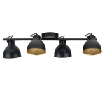 Lampa sufitowa loftowa czarno-złota MARS 4 32272