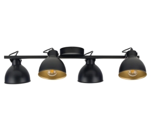 Lampa sufitowa loftowa czarno-złota MARS 4 32272