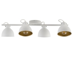 Lampa sufitowa loftowa biało-złota MARS 4 32273