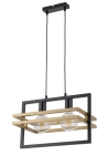 Lampa wisząca loftowa metalowa czarno-złota MERCI 2 32389
