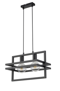 Lampa wisząca industrialna metalowa czarna MERCI 2 32391