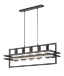 Lampa wisząca industrialna metalowa czarna MERCI 5 32397