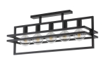 Plafon loftowy metalowy czarny MERCI 5 32409