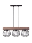 Lampa wisząca druciana loftowa brąz MILAN 3 31574