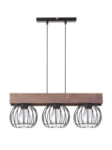 Lampa wisząca druciana loftowa brąz MILAN 3 31574