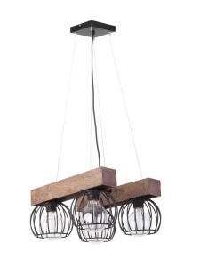 Lampa wisząca druciana loftowa brąz MILAN 4 31576