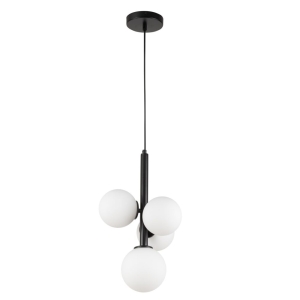 Lampa wisząca kule PERLA 4 czarny 33487