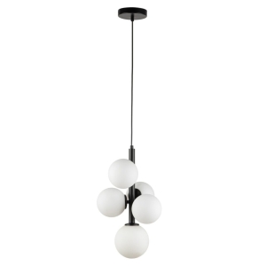 Lampa wisząca kule PERLA 5 czarny 33488