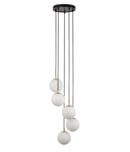 Lampa wisząca mleczne kule PIANO 5 33659