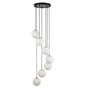 Lampa wisząca kaskada kule  PIANO 7 33660