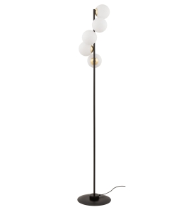 Lampa podłogowa z białymi kulistymi kloszami  PIANO 50365