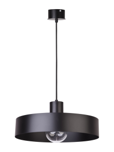 Lampa wisząca metalowa czarna RIF 1 L 30895