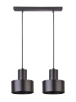 Lampa wisząca metalowa czarna RIF 2 30898