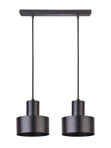 Lampa wisząca metalowa czarna RIF 2 30898