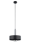 Lampa wisząca metalowa czarno - srebrna  RIF LUX 1 M 40715
