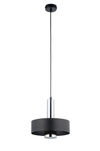 Lampa wisząca metalowa czarno - srebrna  RIF LUX 1 M 40715