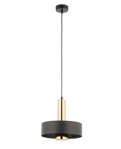 Lampa wisząca metalowa czarno - złota RIF LUX 1 M 40719