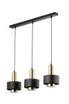 Lampa wisząca metalowa czarno - złota RIF LUX 3 40720