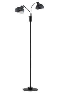 Lampa podłogowa podwójna czarno-biała ROY 50328